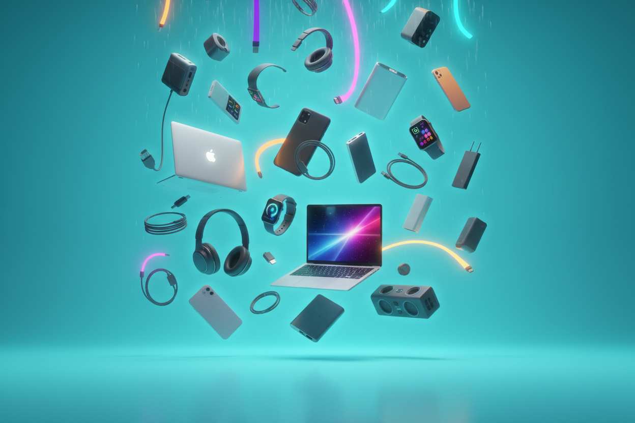 Tecnicode Store, tienda online lluvia de productos con varios colores, pero el principal es 1FC2C1